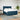 Pat box spring cu saltea, albastru, 200x200 cm, catifea