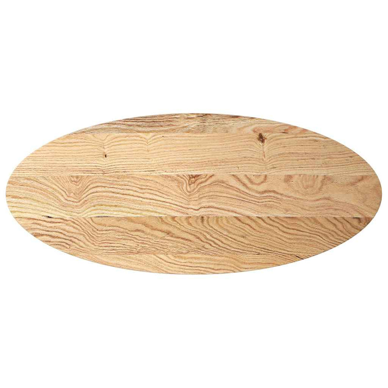 Blat de masă 140x60x2 cm lemn masiv de stejar oval