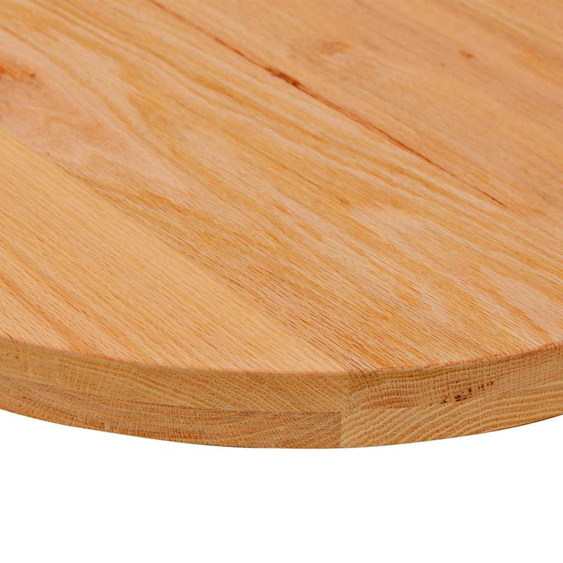 Blat de masă maro deschis 80x40x4 cm lemn masiv de stejar oval