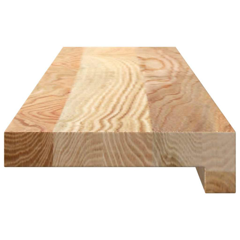 Pervaz 2 buc lemn masiv de stejar netratat 80x15x2 cm