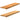 Pervaz 2 buc lemn masiv de maro deschis 100x25x2 cm