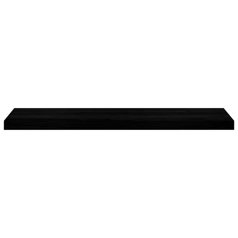 Glafuri 2 buc maro-negru 100x25x2 cm lemn masiv de stejar