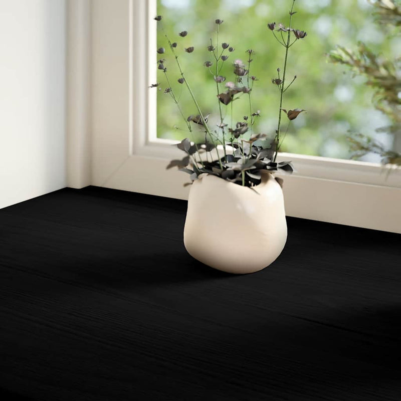 Glafuri 2 buc maro-negru 120x30x2 cm lemn masiv de stejar