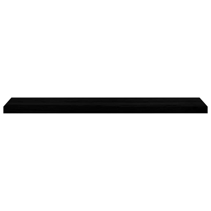 Glafuri 2 buc maro-negru 120x30x2 cm lemn masiv de stejar