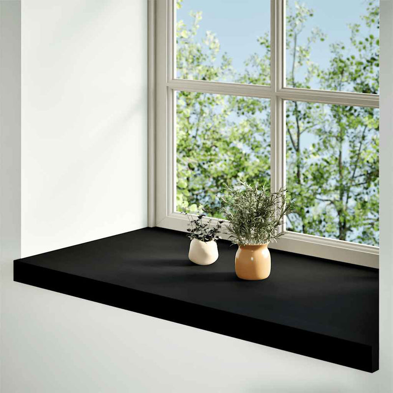 Glafuri 2 buc maro-negru 70x40x2 cm lemn masiv de stejar