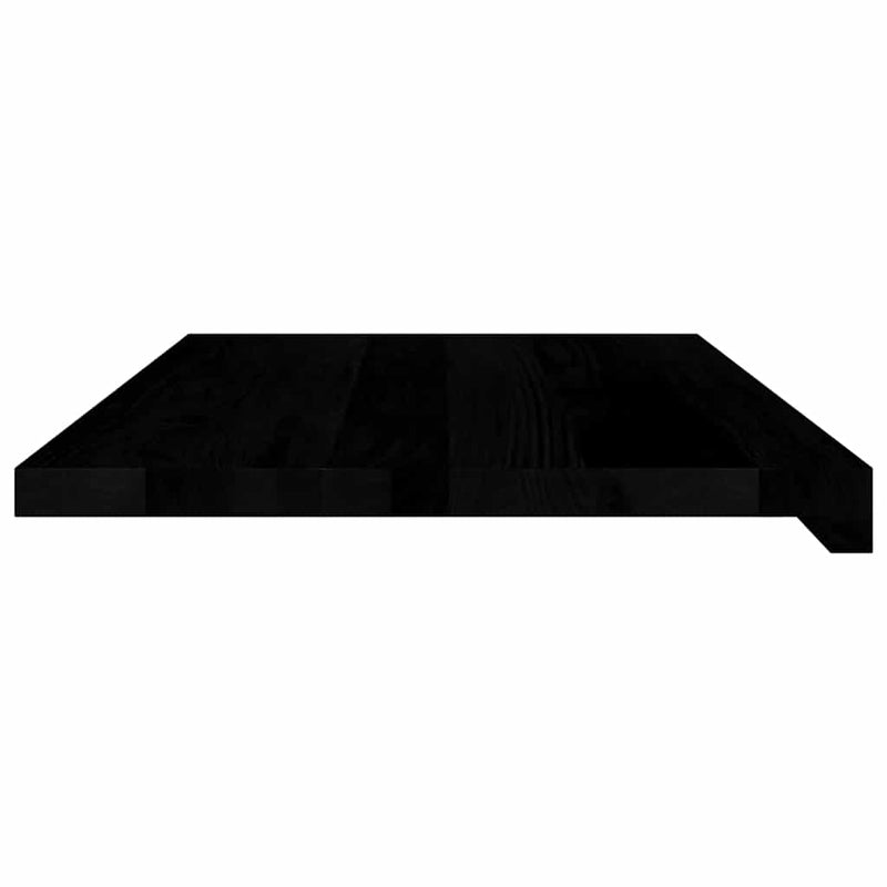 Glafuri 2 buc maro-negru 70x40x2 cm lemn masiv de stejar