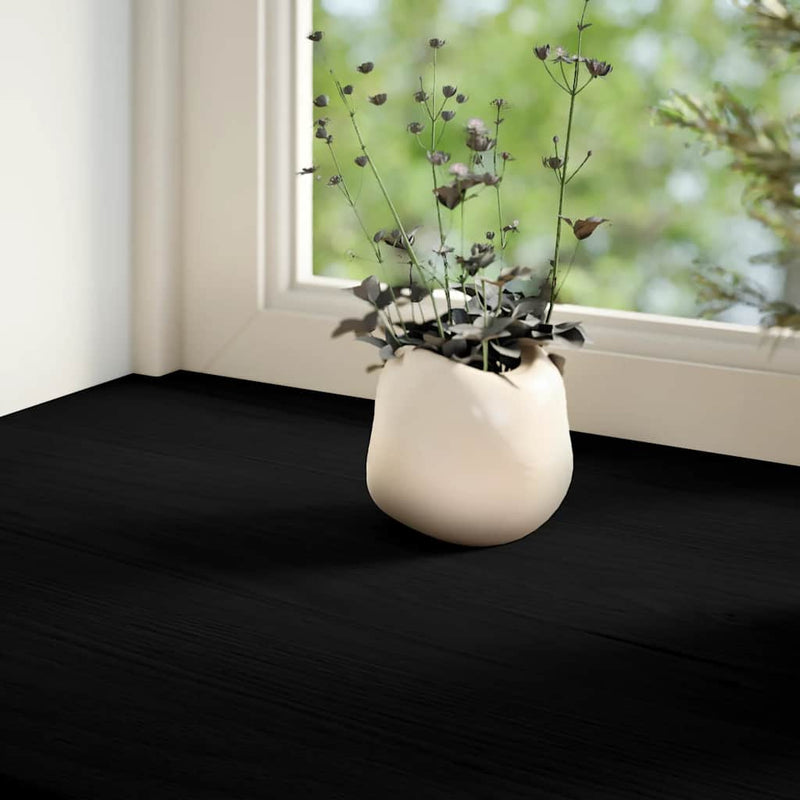 Glafuri 2 buc maro-negru 80x40x2 cm lemn masiv de stejar