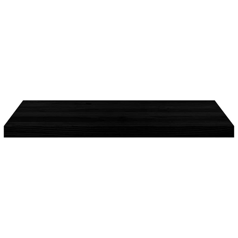 Glafuri 2 buc maro-negru 80x40x2 cm lemn masiv de stejar