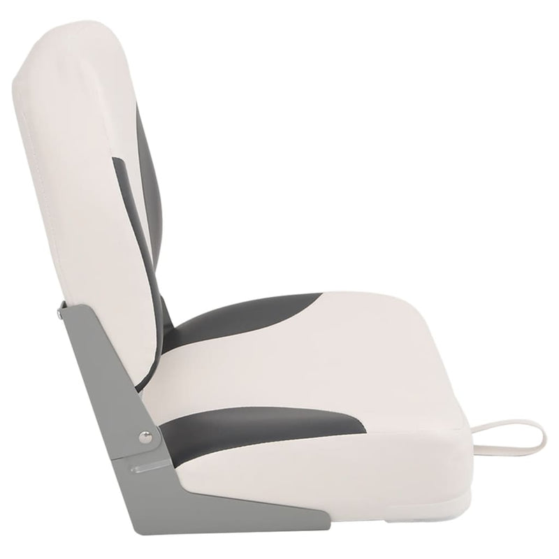 Scaune pliabile pentru barcă 2 buc. cu spătar înalt 41x36x48 cm