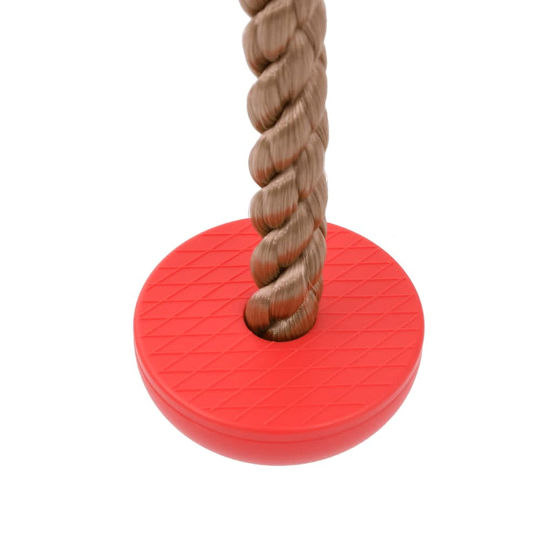 Leagăn cu funie și disc pentru copii, cu 4 trepte, multicolor