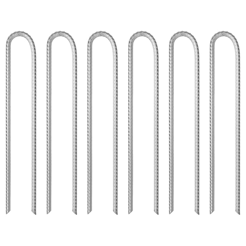 Țăruși de cort, 6 buc., 37 cm, Ø11,3 mm, oțel galvanizat