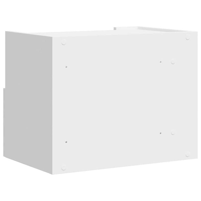Noptiere de perete, 2 buc., alb, 45x30x35 cm