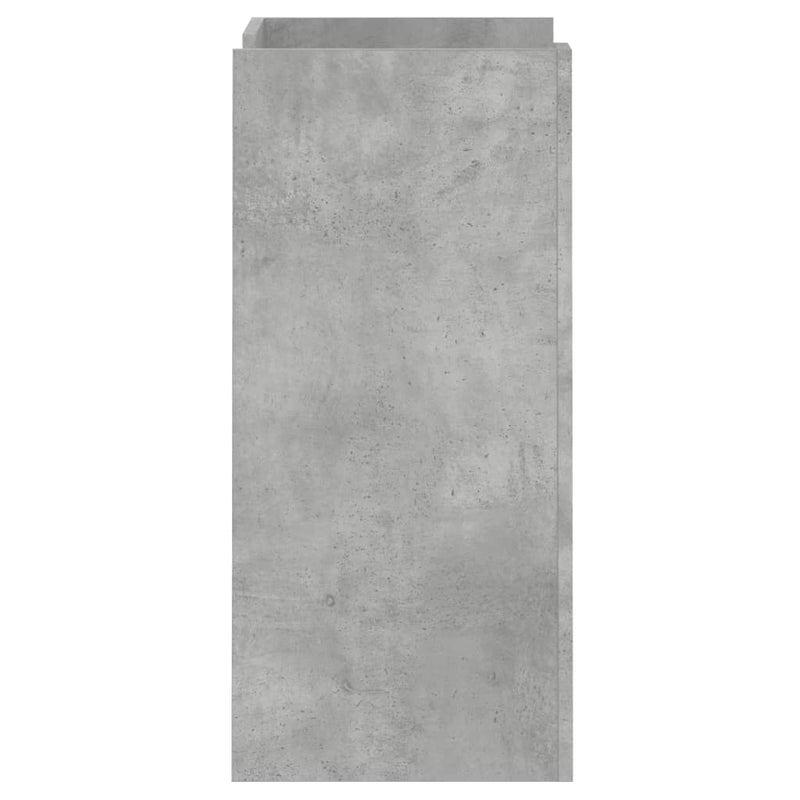 Dulap, gri beton, 45x35x75 cm, lemn prelucrat