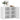 Dulap de perete, alb, 75x35x60 cm, lemn prelucrat