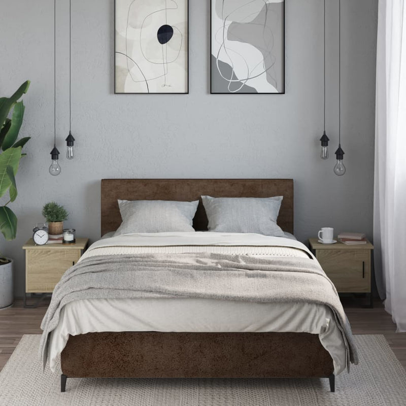 Noptiere, 2 buc., stejar Sonoma, 40 x 30 x 40 cm, PAL