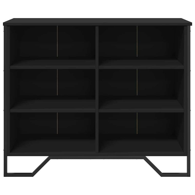 Dulap, negru, 91x35,5x74,5 cm, lemn prelucrat