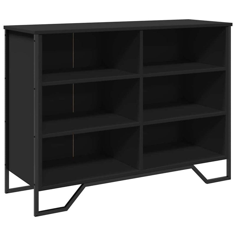 Dulap, negru, 101x35,5x74,5 cm, lemn prelucrat
