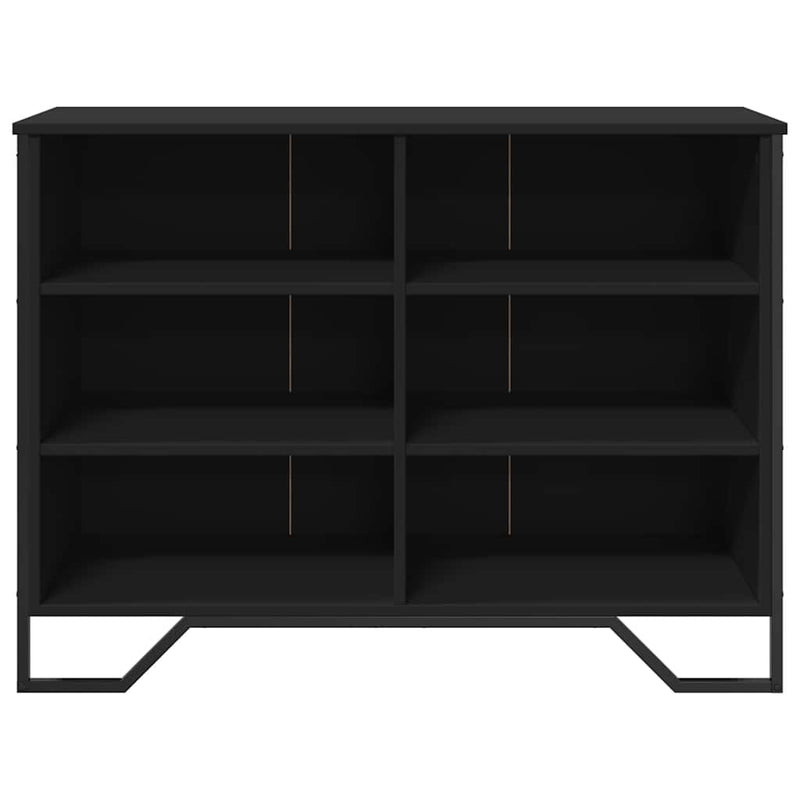 Dulap, negru, 101x35,5x74,5 cm, lemn prelucrat