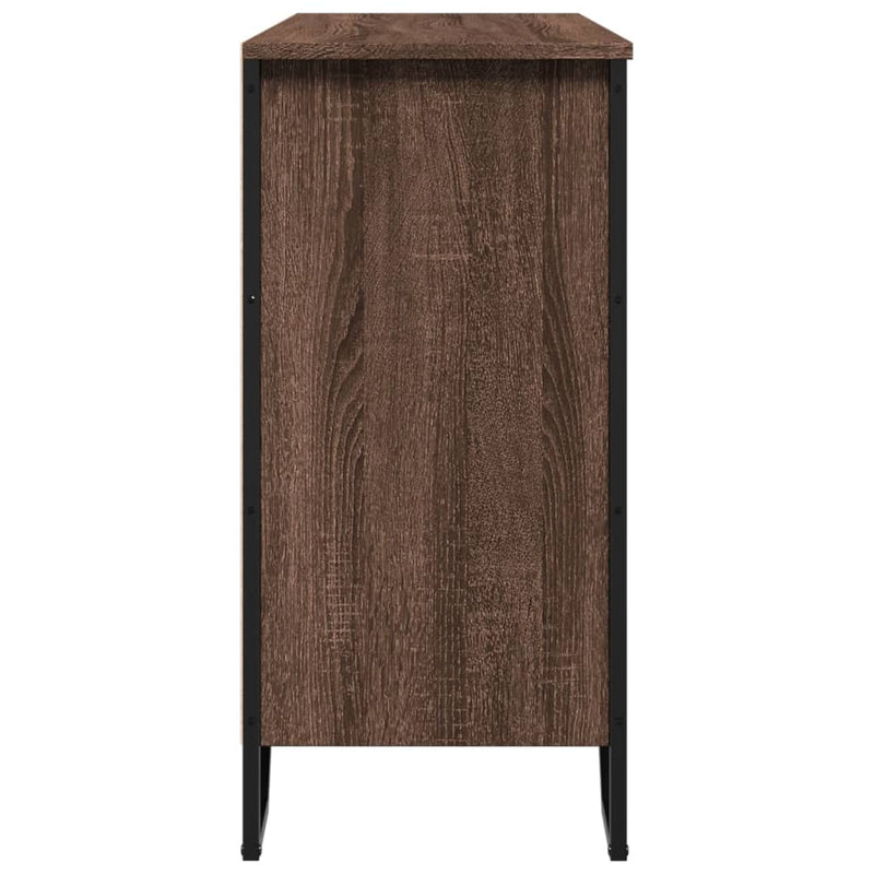 Dulap, stejar maro, 101x35,5x74,5 cm, lemn prelucrat