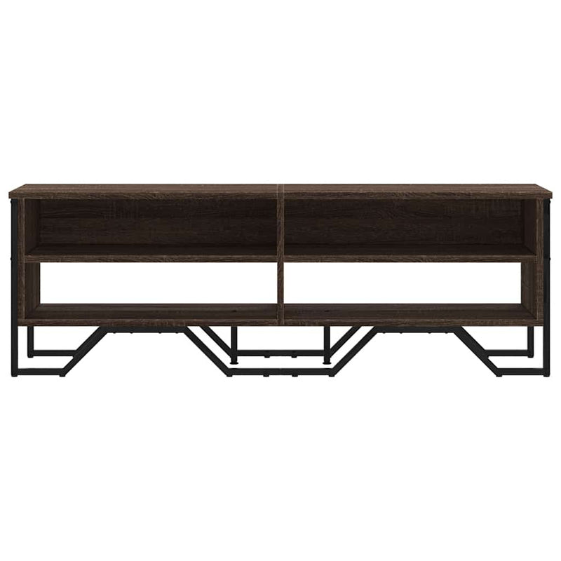 Dulap TV, stejar maro, 122x34x41 cm, lemn prelucrat