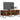 Dulap TV, stejar fumuriu, 122x34x41 cm, lemn prelucrat