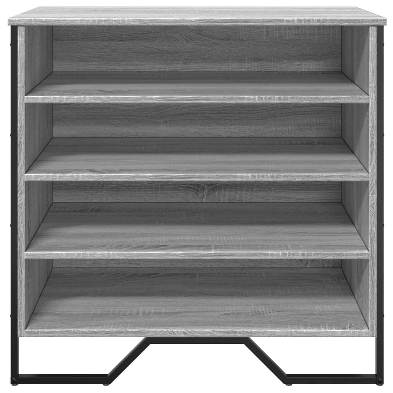 Pantofar, gri sonoma, 80x38x78 cm, lemn compozit