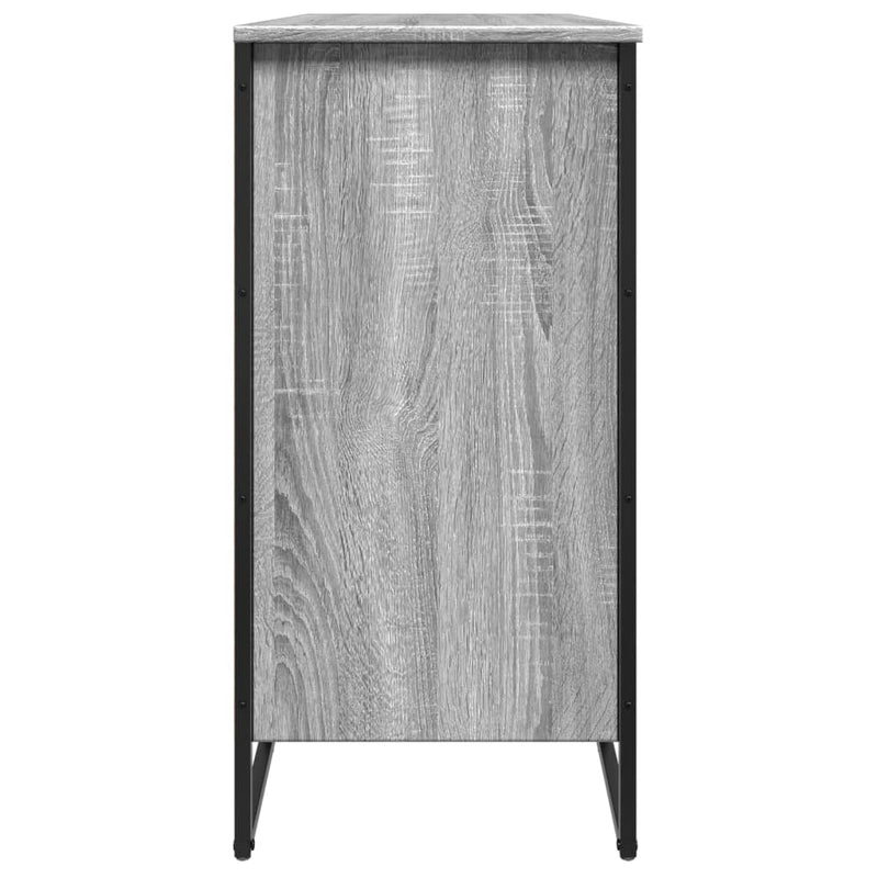Pantofar, gri sonoma, 80x38x78 cm, lemn compozit