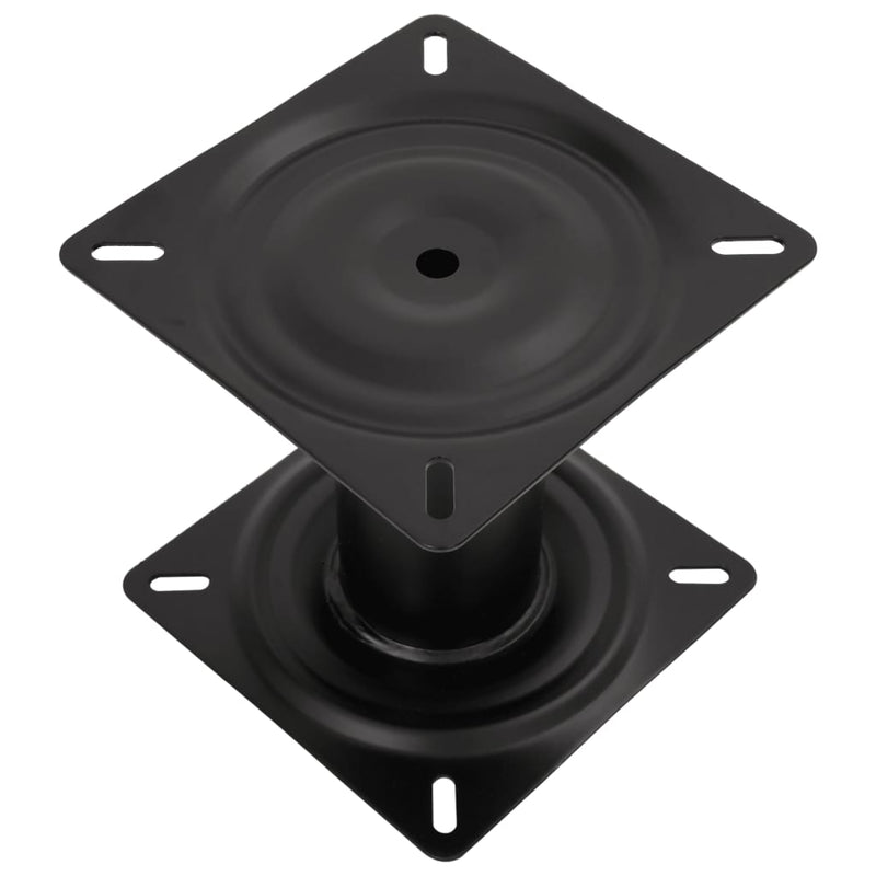 Piedestal pentru scaun de barcă, negru, 18 cm, oțel