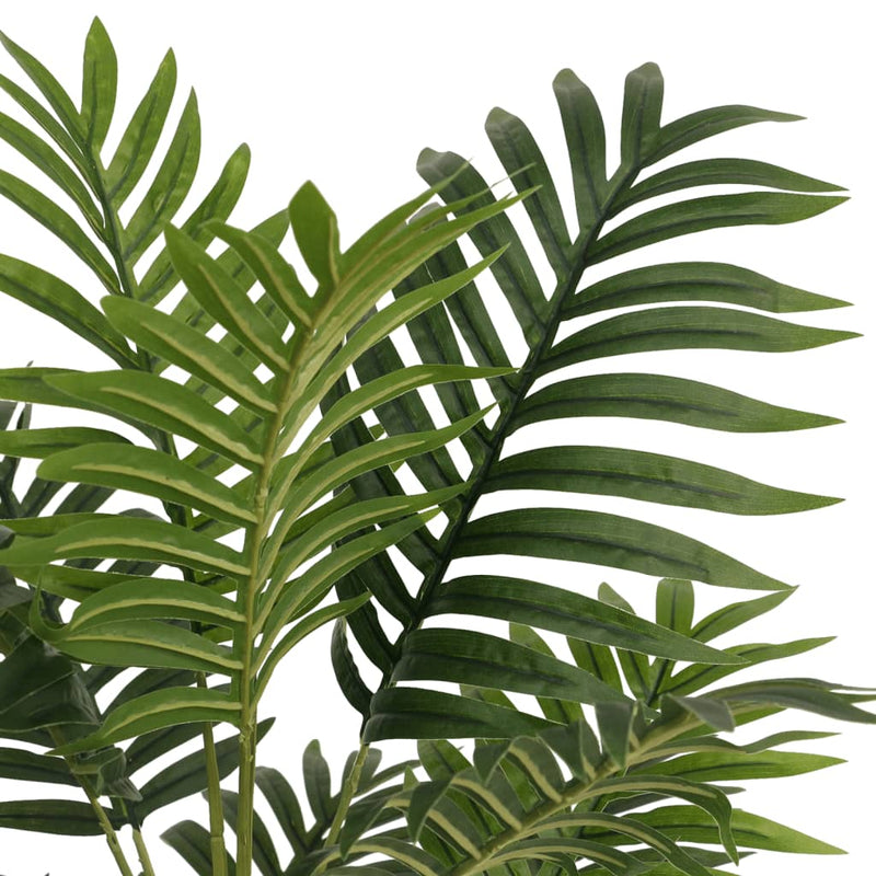 Palmier artificial cu 3 trunchiuri, verde, 85 cm, PP