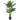 Palmier artificial cu 3 trunchiuri, verde, 120 cm, PP