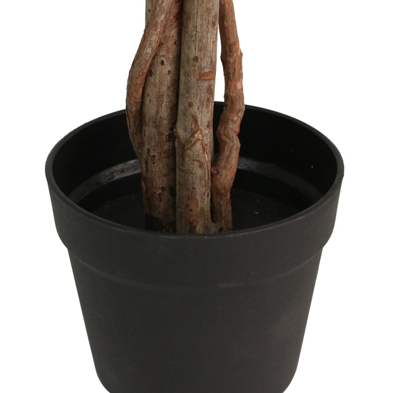 Lămâi artificial cu 3 trunchiuri, verde, 120 cm, PP