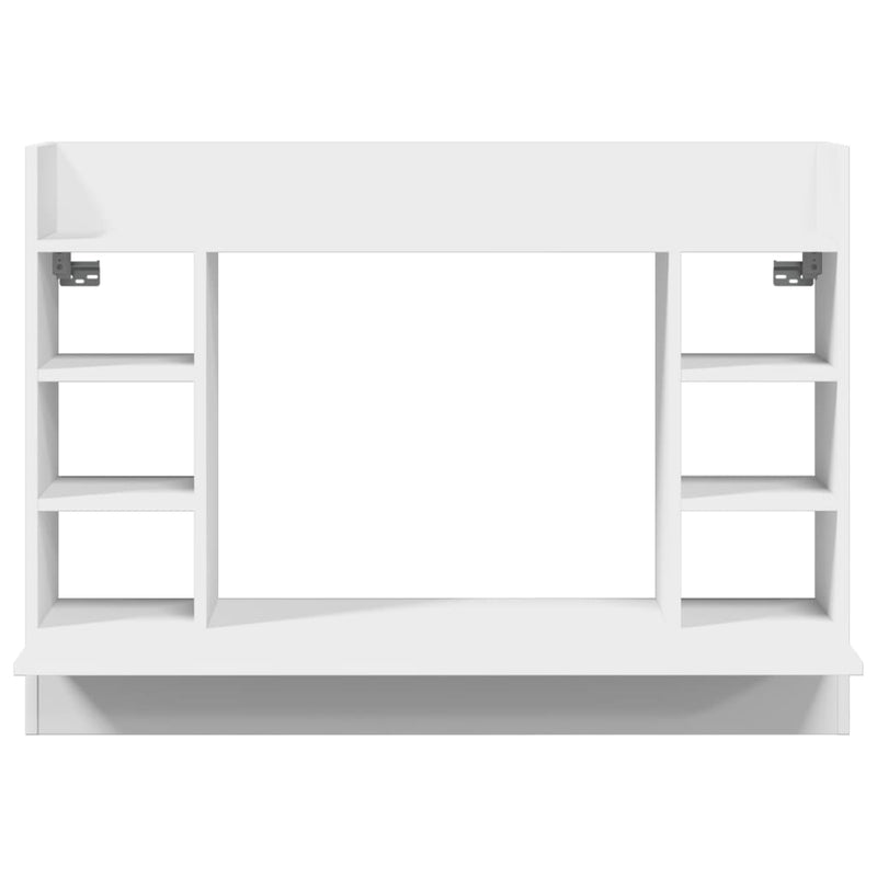 Birou montat pe perete, alb, 105x48x75 cm, lemn prelucrat
