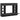 Birou montat pe perete, negru, 105x48x75 cm, lemn prelucrat