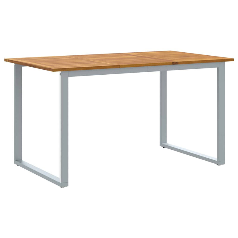 Set de masă pentru grădină 5 buc. Gri Lemn Solid de Acacia