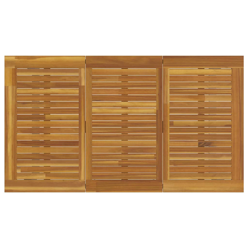 Set de masă pentru grădină 5 buc. Gri Lemn Solid de Acacia