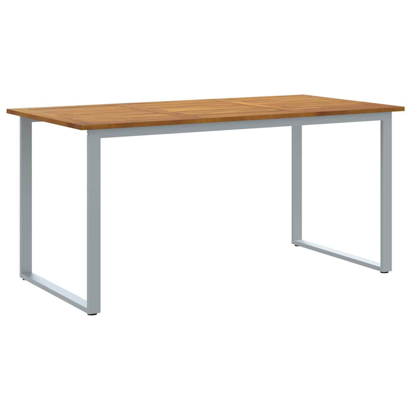 Set de masă pentru grădină 7 buc. Gri Lemn Solid de Acacia