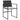 Set mobilier de grădină cu perne, 9 piese, negru, poliratan
