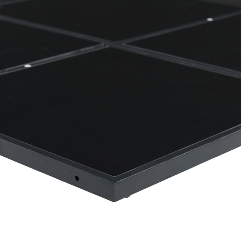 Set mobilier de grădină, 5 piese, cu perne, negru, textilenă