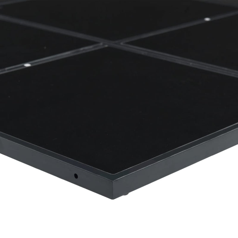 Set mobilier de grădină, 7 piese, negru, textilenă