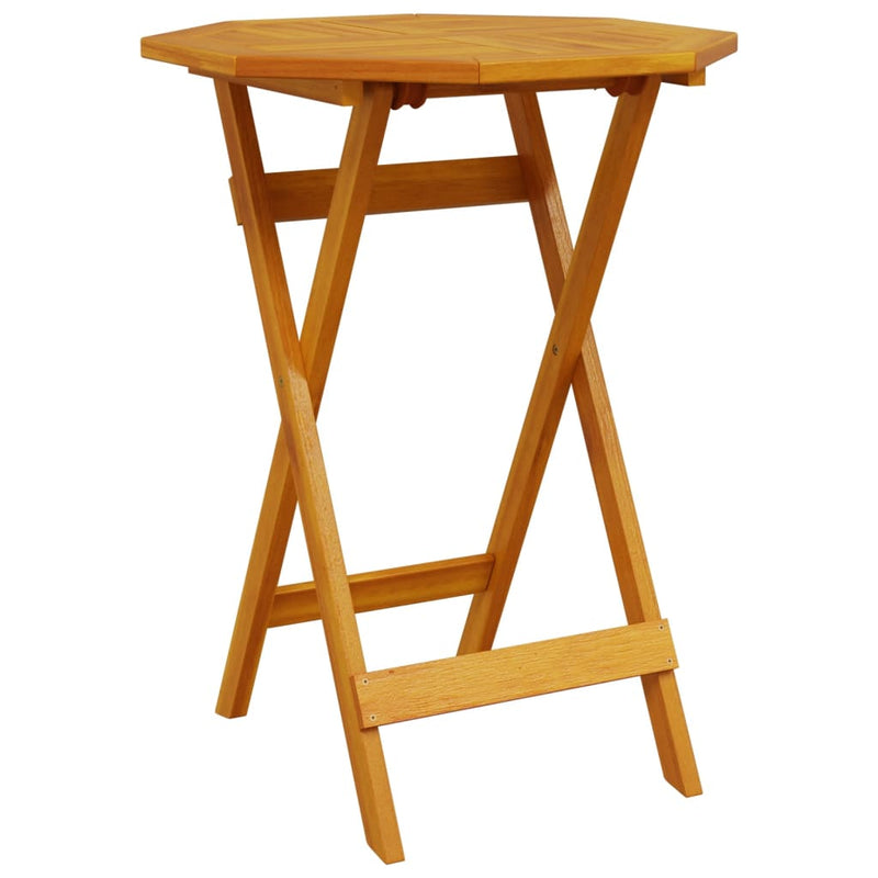 Set de bistro pliabil, 3 piese, lemn masiv de acacia