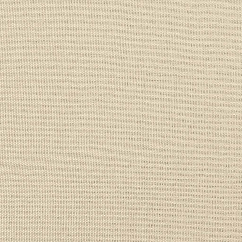 Șezlong cu pernă și cotieră dreaptă, crem, textil