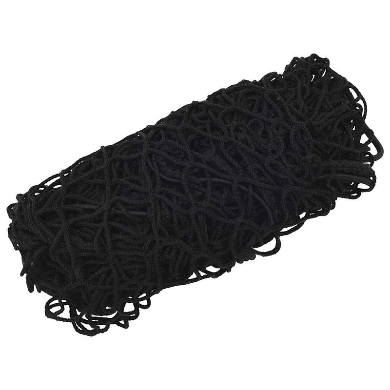 Plasă de remorcă cu funie elastică, negru, 3x3 m, PP