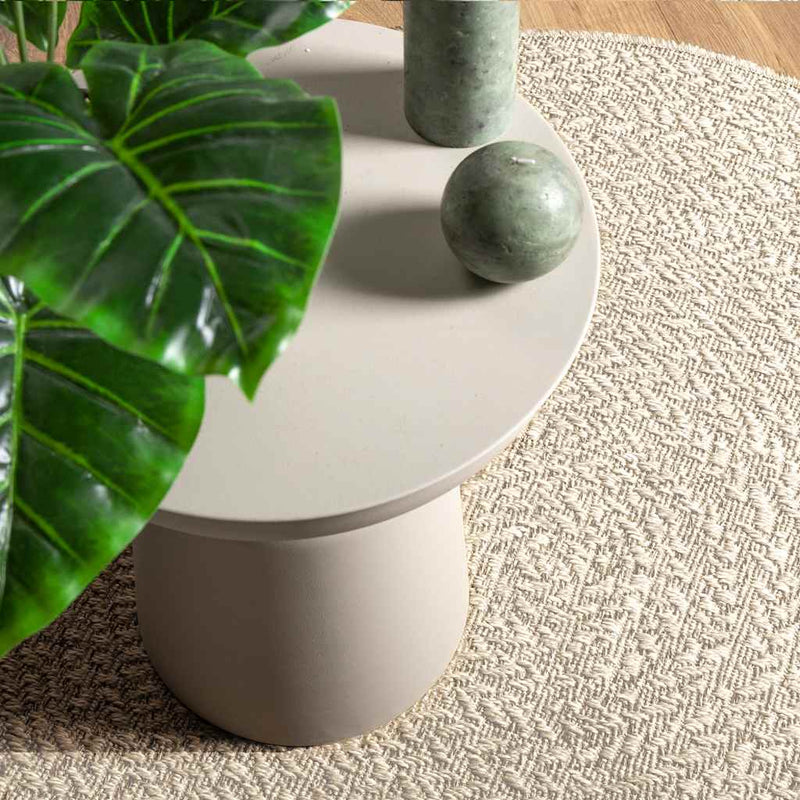 Covor „ZIZUR” crem aspect iută pentru interior și exterior