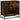 Noptiera stejar afumat 60x31x60 cm lemn prelucrat si metal