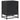 Noptiera neagra 40x31x50 cm lemn prelucrat si metal