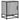 Noptiera gri Sonoma 40x31x50 cm lemn prelucrat si metal