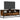 Dulap TV stejar fumuriu, 100x34,5x40 cm lemn prelucrat și metal