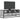 Dulap TV, gri sonoma, 100x34,5x40 cm, lemn prelucrat și metal