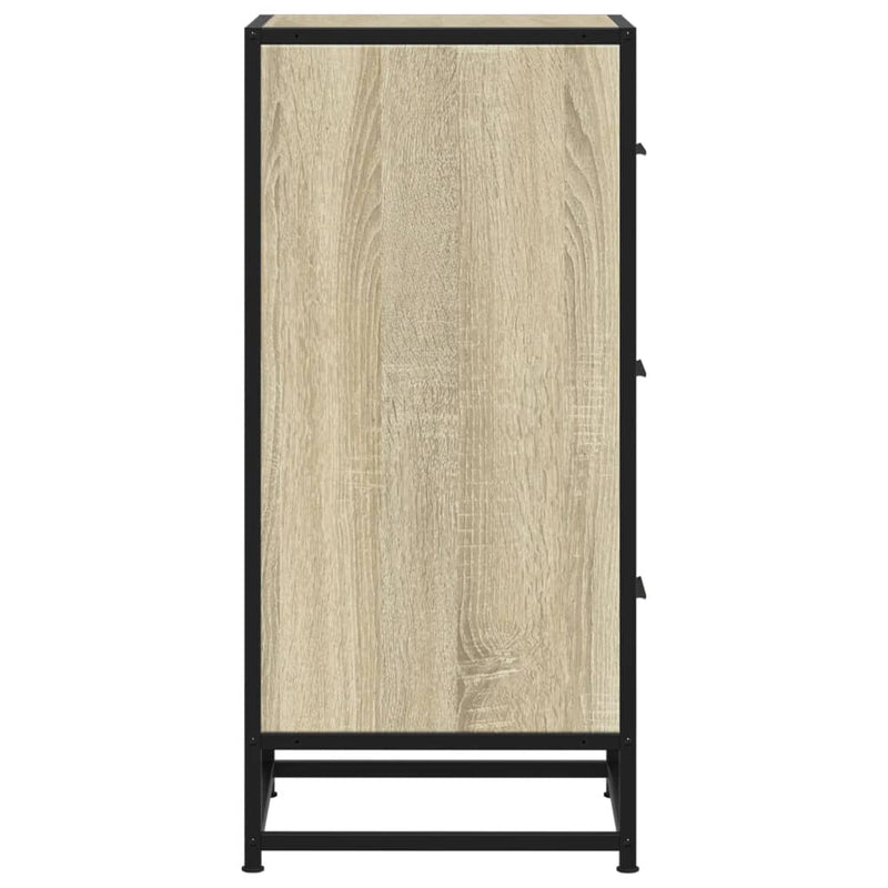 Dulap, stejar sonoma, 35,5x35x76 cm, lemn prelucrat și metal