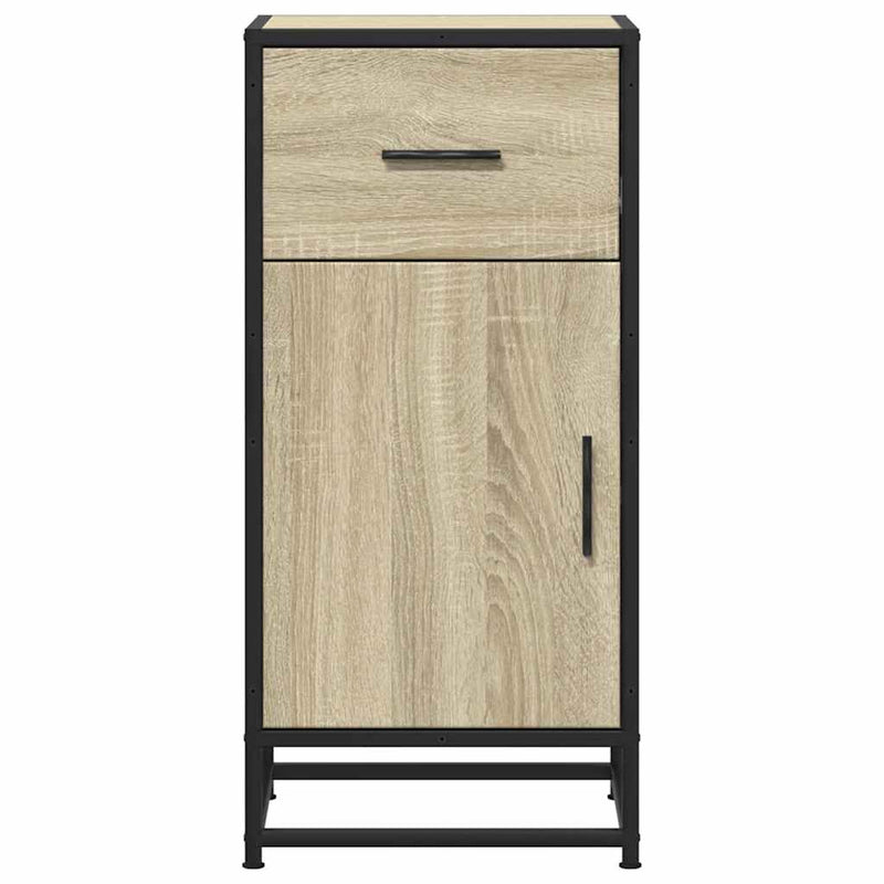 Dulap, stejar sonoma, 35,5x35x76 cm, lemn prelucrat și metal